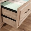 Pemberly Row Engineered Wood 4 Shelf Bookcase in Brushed Oak