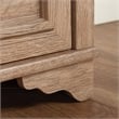 Pemberly Row Engineered Wood 4 Shelf Bookcase in Brushed Oak