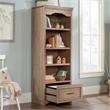 Pemberly Row Engineered Wood 4 Shelf Bookcase in Brushed Oak