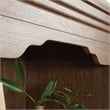Pemberly Row Engineered Wood 4 Shelf Bookcase in Brushed Oak