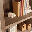 Pemberly Row Engineered Wood 4 Shelf Bookcase in Brushed Oak