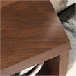 Pemberly Row Engineered Wood Footboard/Bookcase in Grand Walnut