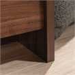 Pemberly Row Engineered Wood Footboard/Bookcase in Grand Walnut