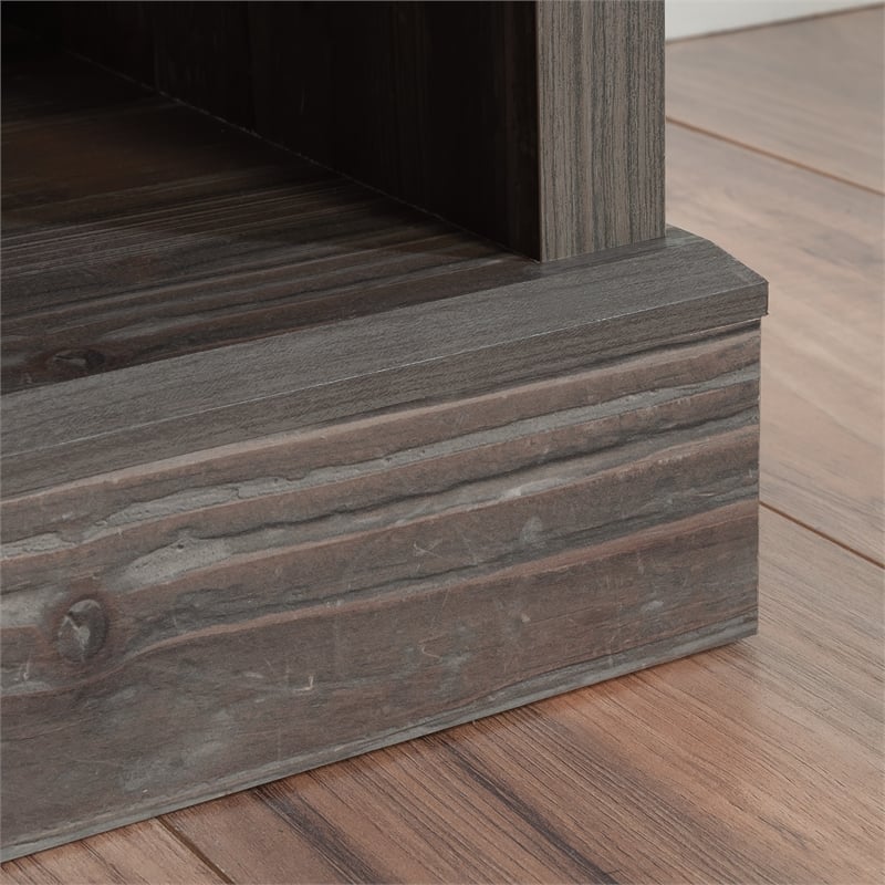 Pemberly Row Engineered Wood Credenza in Pebble Pine/Brown Finish