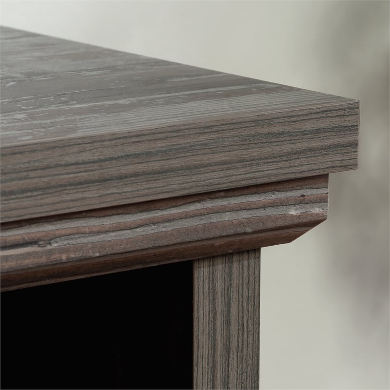 Pemberly Row Engineered Wood Credenza in Pebble Pine/Brown Finish