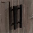 Pemberly Row Engineered Wood Credenza in Pebble Pine/Brown Finish