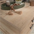 Pemberly Row Engineered Wood Coffee Table in Prime Oak Finish