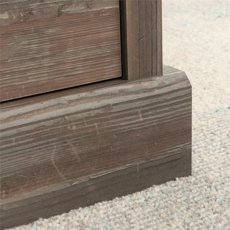 Pemberly Row Engineered Wood Coffee Table in Pebble Pine/Brown