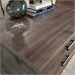 Pemberly Row Engineered Wood Coffee Table in Pebble Pine/Brown