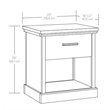 Pemberly Row Engineered Wood Night Stand in Prime Oak Finish