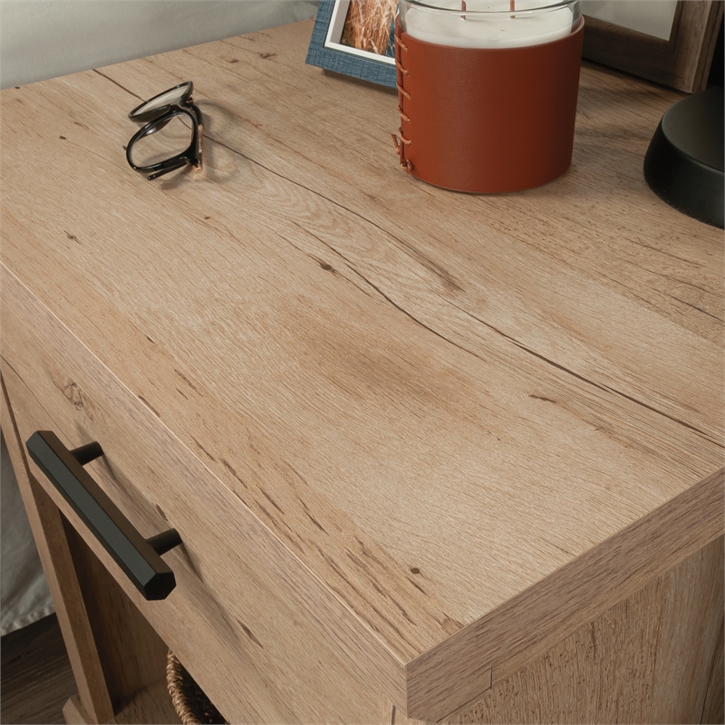 Pemberly Row Engineered Wood Night Stand in Prime Oak Finish