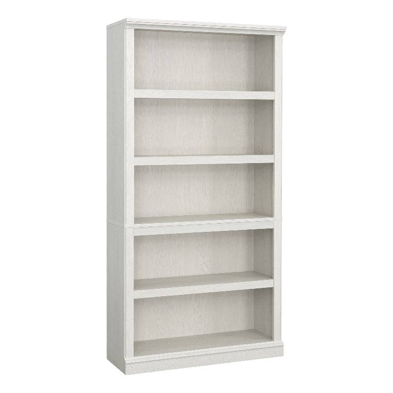Pemberly Row Engineered Wood 5-Shelf Bookcase in Glacier Oak