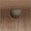 Pemberly Row Engineered Wood Library Hutch in Brushed Oak Finish