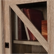 Pemberly Row Engineered Wood Library Hutch in Brushed Oak Finish