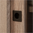 Pemberly Row Engineered Wood Library Hutch in Brushed Oak Finish