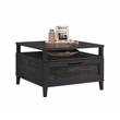 Pemberly Row Engineered Wood Coffee Table in Raven Oak Finish