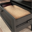 Pemberly Row Engineered Wood Coffee Table in Raven Oak Finish