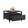 Pemberly Row Engineered Wood Coffee Table in Raven Oak Finish