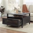 Pemberly Row Engineered Wood Coffee Table in Raven Oak Finish
