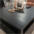 Pemberly Row Engineered Wood Coffee Table in Raven Oak Finish