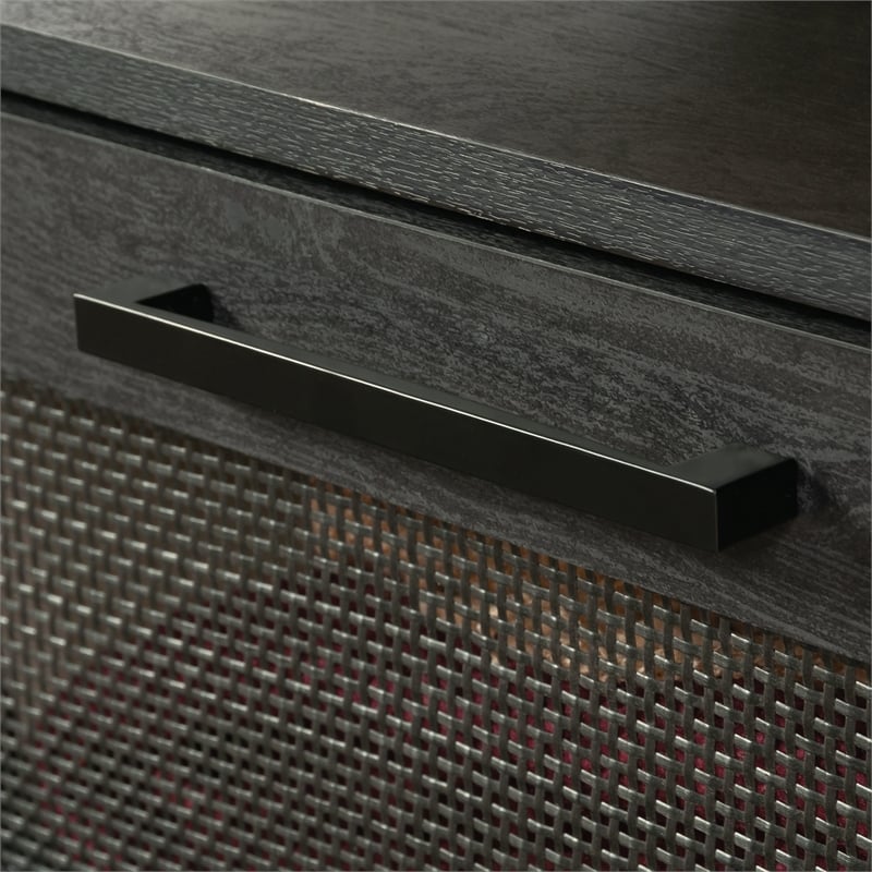 Pemberly Row Engineered Wood Coffee Table in Raven Oak Finish