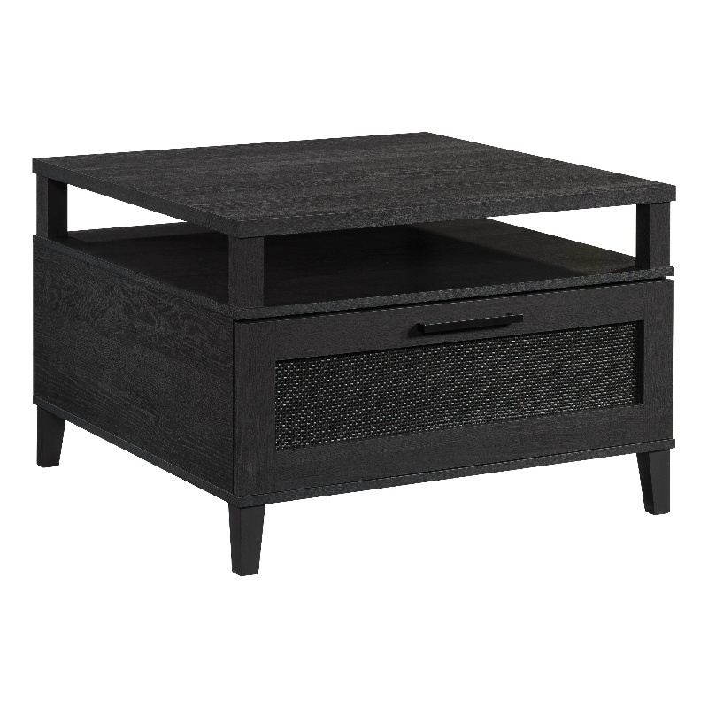 Pemberly Row Engineered Wood Coffee Table in Raven Oak Finish