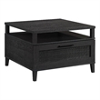 Pemberly Row Engineered Wood Coffee Table in Raven Oak Finish