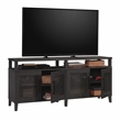 Pemberly Row Engineered Wood Entertainment Credenza in Raven Oak Finish