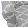 Pemberly Row Traditional Fabric & EPS Club Chair in Gray/White