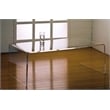 Pemberly Row Pure Decor Lucite and Acrylic Coffee Table in Clear