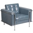 Pemberly Row Modern / Contemporary Reception Chair in Gray