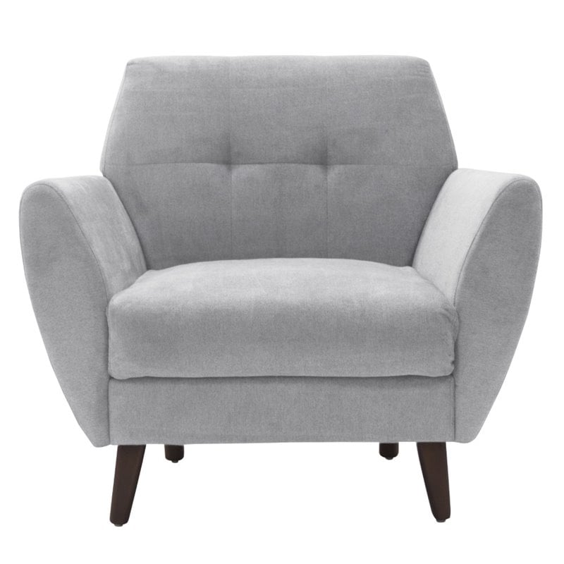 Pemberly Row Modern / Contemporary Accent Chair in Smoke Gray