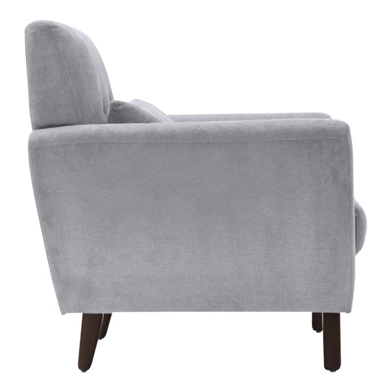 Pemberly Row Modern / Contemporary Accent Chair in Smoke Gray