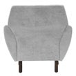 Pemberly Row Modern / Contemporary Accent Chair in Smoke Gray