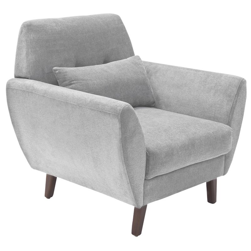 Pemberly Row Modern / Contemporary Accent Chair in Smoke Gray