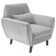 Pemberly Row Modern / Contemporary Accent Chair in Smoke Gray