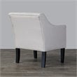 Pemberly Row Modern / Contemporary Tufted Accent Chair in Beige and Black