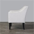 Pemberly Row Modern / Contemporary Tufted Accent Chair in Beige and Black