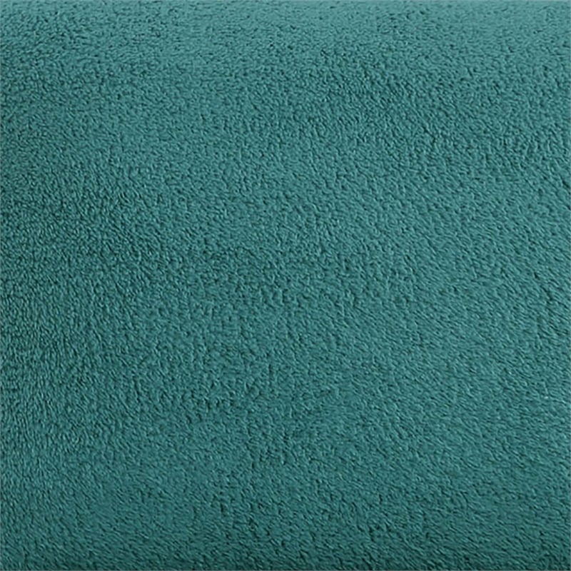 Pemberly Row Modern / Contemporary Accent chair in Teal Blue Fabric Upholstery