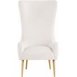 Pemberly Row Modern / Contemporary Cream Velvet Accent Chair