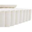 Pemberly Row Modern / Contemporary Cream Finish Velvet Chair