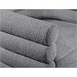 Pemberly Row Contemporary Boucle Fabric Swivel Accent Chair in Gray