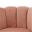 Pemberly Row Modern / Contemporary Velvet Accent Chair in Blush Pink/Gold