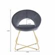Pemberly Row Modern / Contemporary Velvet 2-PC Accent Chair in Gray