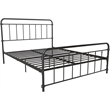 Pemberly Row Modern / Contemporary Metal Black Finish Bed in Full