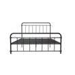 Pemberly Row Modern / Contemporary Metal Black Finish Bed in Full
