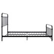 Pemberly Row Modern / Contemporary Metal Black Finish Bed in Full