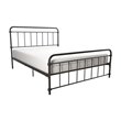 Pemberly Row Modern / Contemporary Metal Black Finish Bed in Full