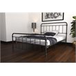Pemberly Row Modern / Contemporary Metal Black Finish Bed in Full