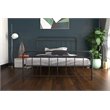 Pemberly Row Modern / Contemporary Metal Black Finish Bed in Full